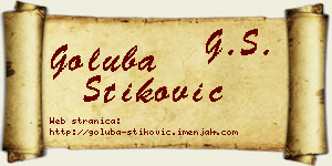 Goluba Stiković vizit kartica